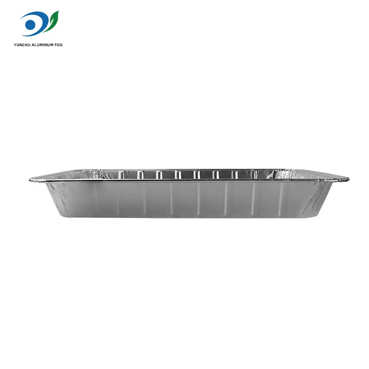 বড়-ক্ষমতা সম্পন্ন টেক আউট বেকিং ট্রে সিলভার অ্যালুমিনিয়াম ফয়েল পাত্রে