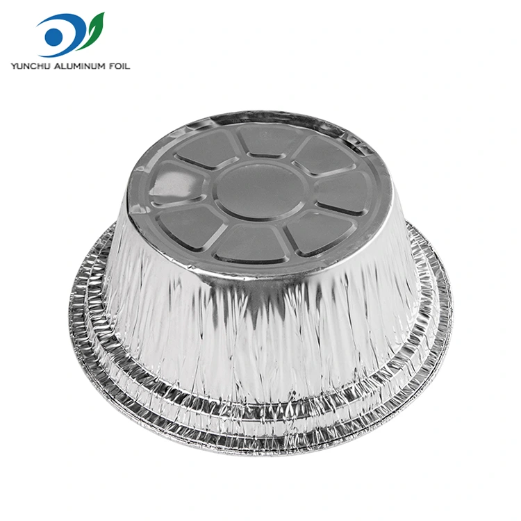 ডিসপোজেবল গ্র্যাচিন টেকওয়ে সিলভার অ্যালুমিনিয়াম ফয়েল পাত্রে
