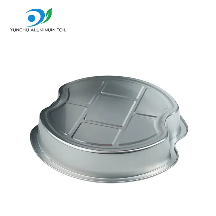 ডিসপোজেবল টায়ার্ড টেকওয়েস রাউন্ড অ্যালুমিনিয়াম ফয়েল পাত্রে