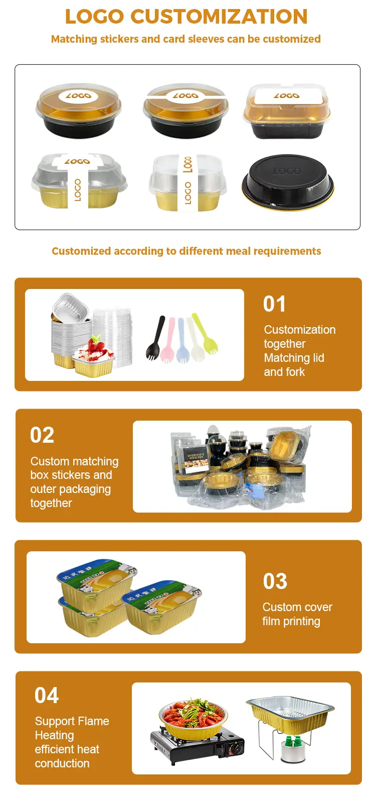 Large-capacity take-out baking tray Silver Aluminum Foil Containers