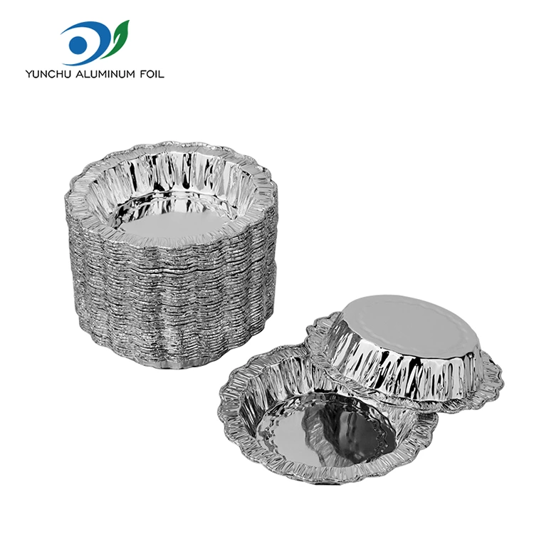 জরি বৃত্তাকার বেকিং কেক সিলভার অ্যালুমিনিয়াম ফয়েল পাত্রে