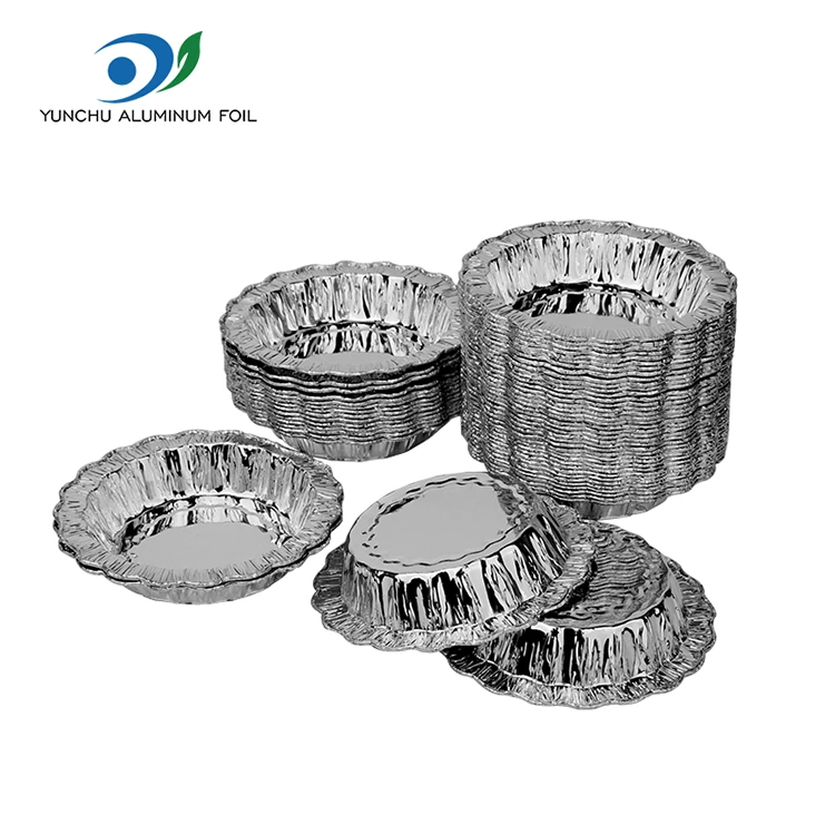 জরি বৃত্তাকার বেকিং কেক সিলভার অ্যালুমিনিয়াম ফয়েল পাত্রে