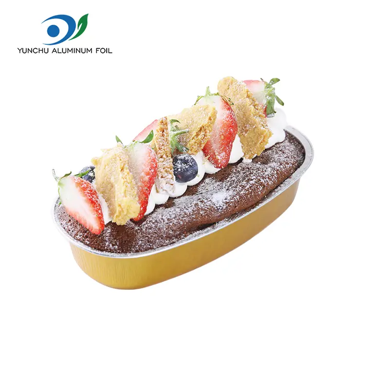 ডিম্বাকৃতি রঙ স্মুথওয়াল অ্যালুমিনিয়াম ফয়েল পাত্রে