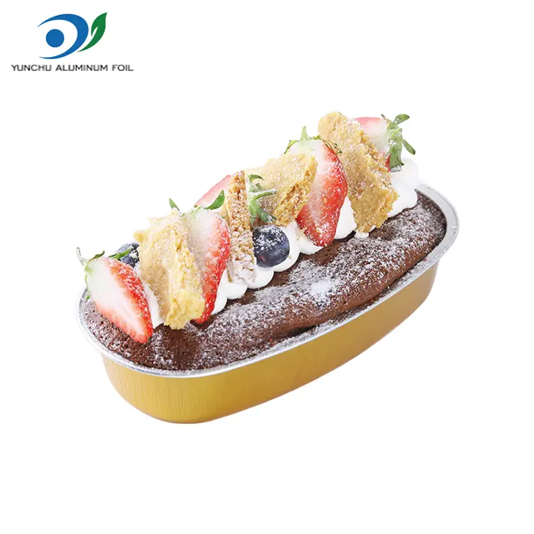 ডিম্বাকৃতি রঙ স্মুথওয়াল অ্যালুমিনিয়াম ফয়েল পাত্রে