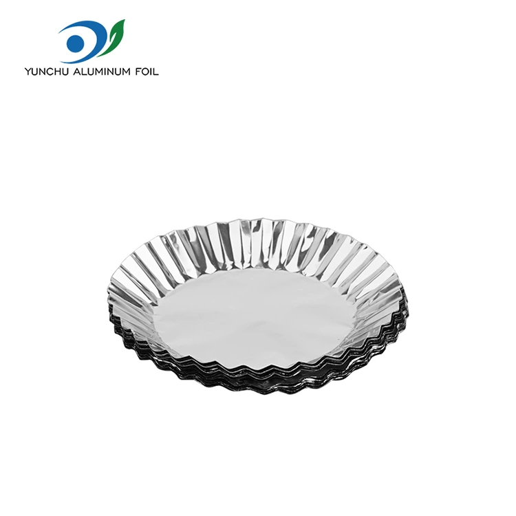 সিলভার অ্যালুমিনিয়াম ফয়েল খাবারের ধারক সহ রাউন্ড বেকিং কেক টিন