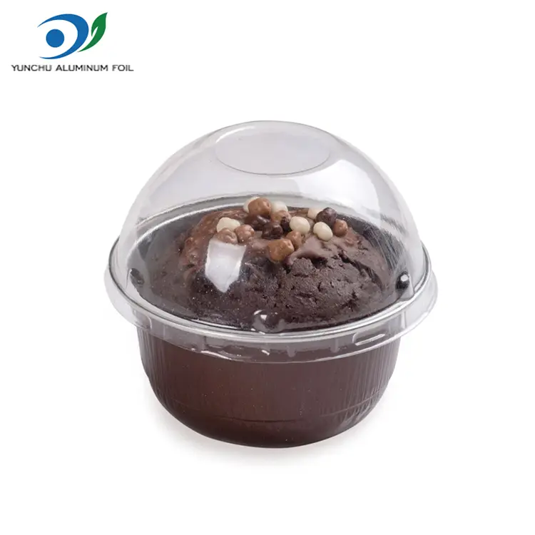 গোল্ডেন অ্যালুমিনিয়াম ফয়েল ডেজার্ট কাপ -150 মিলি গম্বুজ আকৃতি