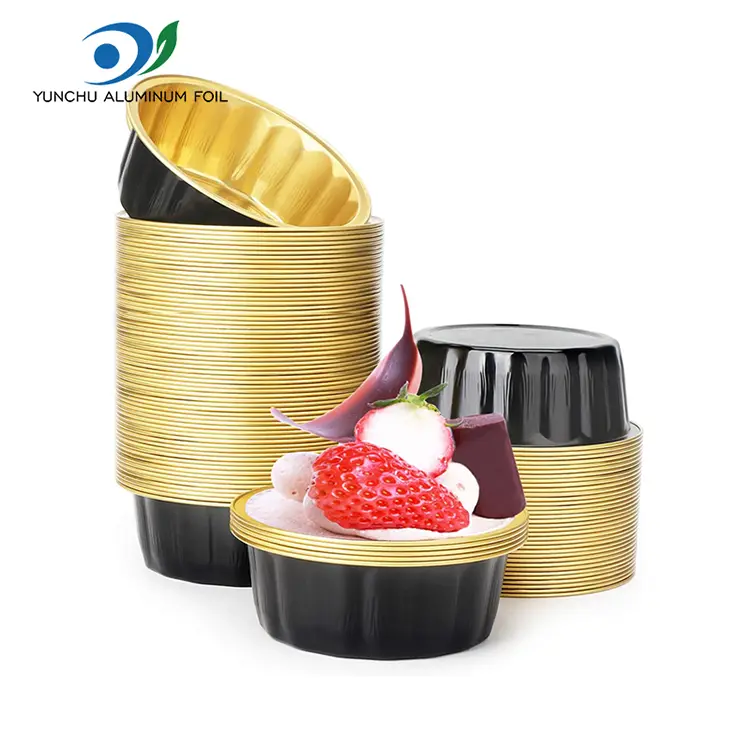 মিষ্টান্ন স্মুথওয়াল অ্যালুমিনিয়াম ফয়েল ধারকগুলির জন্য রাউন্ড বাটি মিষ্টান্ন স্মুথওয়াল অ্যালুমিনিয়াম ফয়েল ধারকগুলির জন্য রাউন্ড বাটি