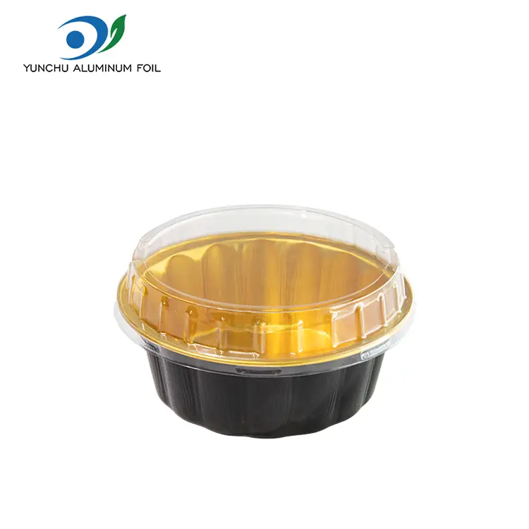 মিষ্টান্ন স্মুথওয়াল অ্যালুমিনিয়াম ফয়েল ধারকগুলির জন্য রাউন্ড বাটি