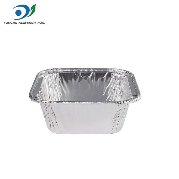 স্কয়ার এয়ার ফ্রায়ার সিলভার অ্যালুমিনিয়াম ফয়েল পাত্রে স্কয়ার এয়ার ফ্রায়ার সিলভার অ্যালুমিনিয়াম ফয়েল পাত্রে